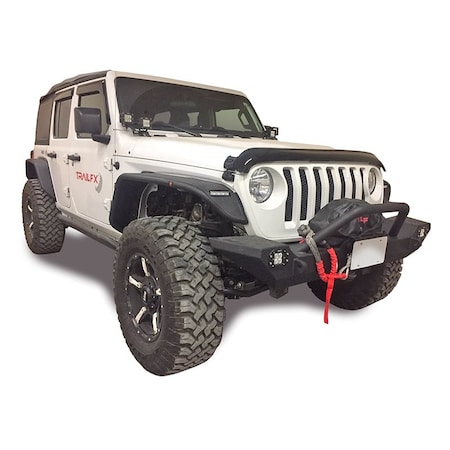 Trailfx TrailFX JL05FF; Fender Flare; 7-1/2 Inch Tire Coverage; Textured Powder Coated Black JL05FF